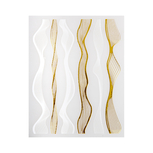 waves gold + white